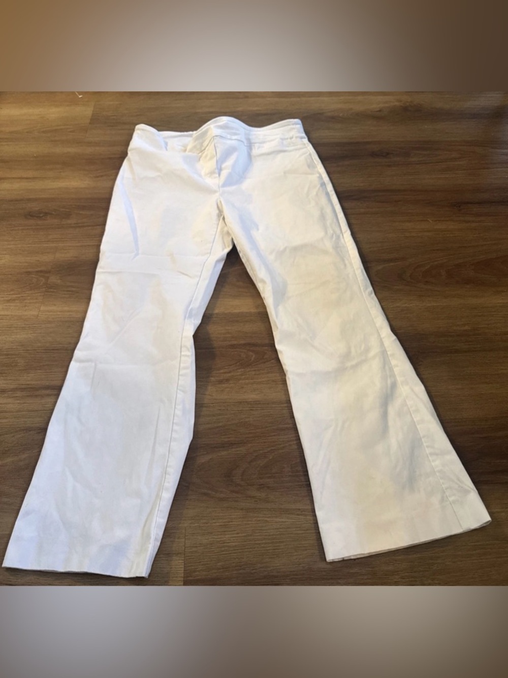 Rekucci Womens White Wide-Leg Dress Pants With Pockets Size 16P - Picture 2 of 10